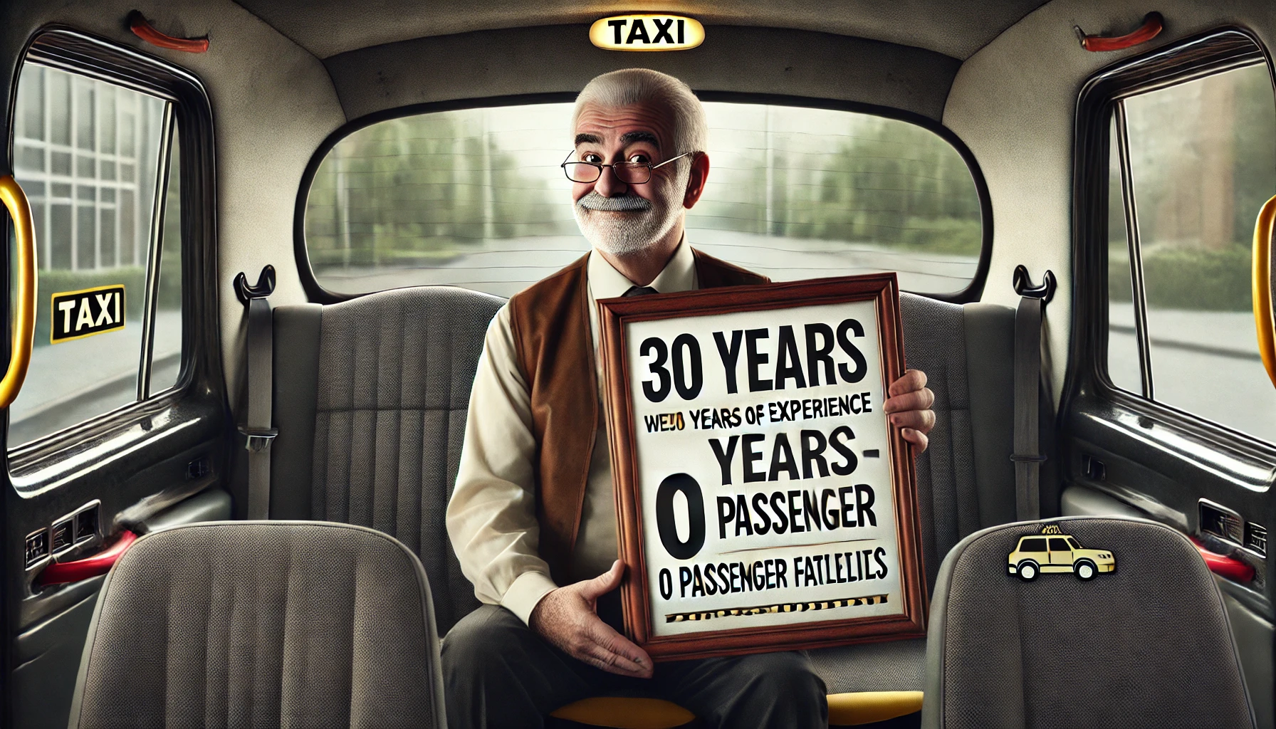 taxista con 30 años de experiencia